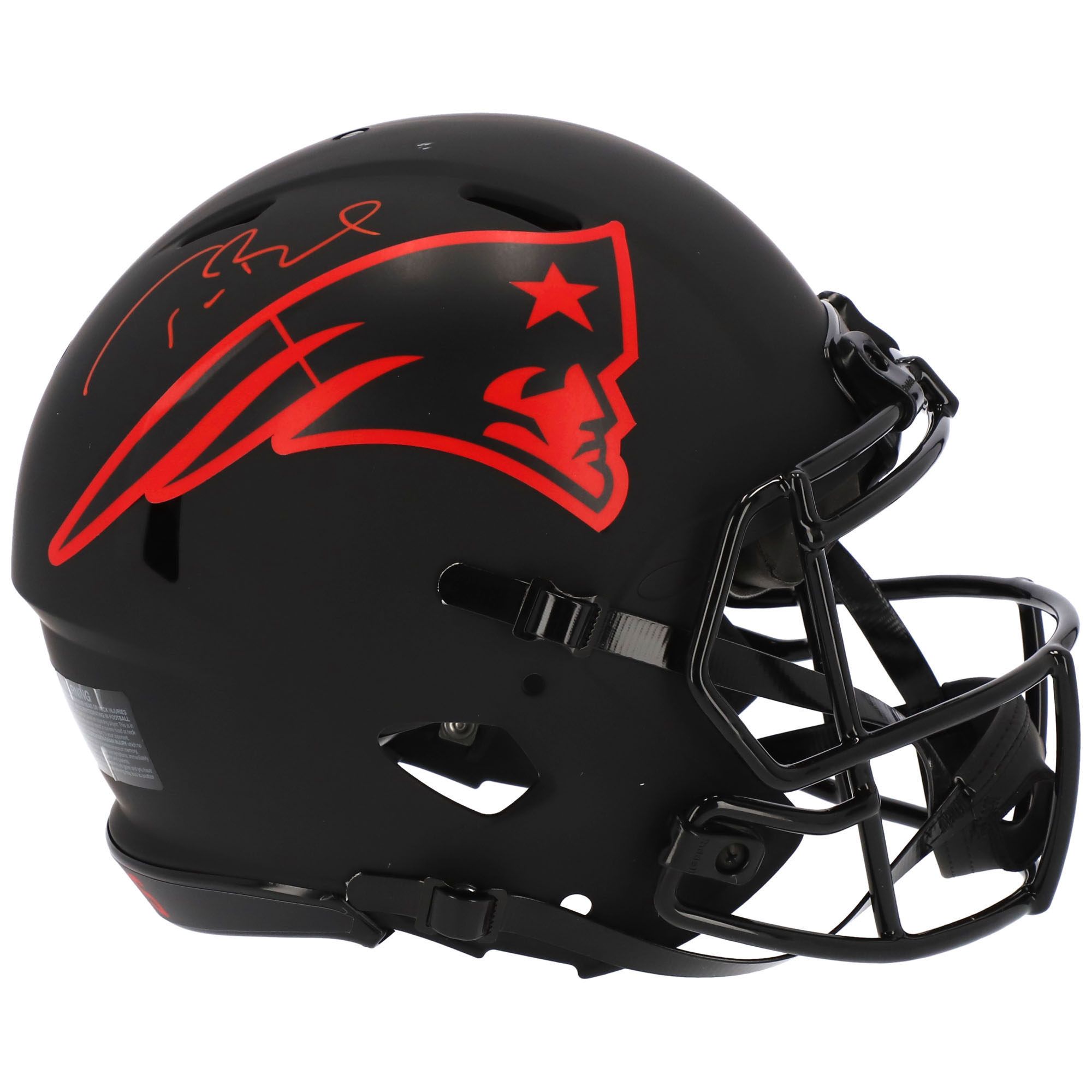 Tom Brady Autographed New England Patriots Lunar Eclipse White Mini Helmet  Fanatics - Game Day Legends